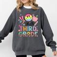 Hello 3rd Grade Boy Girl Teacher Back To School 3rd Grade Comfort Colors Sweatshirt Pepper
