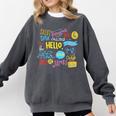 Hello Word In Different Languages Travel And Teacher Lover Comfort Colors Sweatshirt Pepper Hello Word In Different Languages Travel And Teacher Lover Comfort Colors Sweatshirt Pepper
