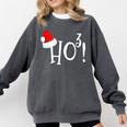 Ho Cubed Shirt Math Teacher Xmas For Men Women Kids Comfort Colors Sweatshirt Pepper