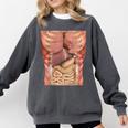 Human Muscles Organs Scary Anatomy Teacher Halloween Costume Comfort Colors Sweatshirt Pepper Human Muscles Organs Scary Anatomy Teacher Halloween Costume Comfort Colors Sweatshirt Pepper
