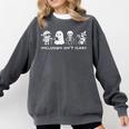 Inclusion Isn't Scary SLP Halloween Ghost Mummy Sped Teacher Comfort Colors Sweatshirt Pepper