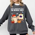 It's A Bootiful Day To Make Art Groovy Art Teacher Halloween Comfort Colors Sweatshirt Pepper