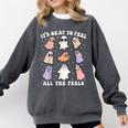 It’s Okay To Feel All The Feels Special Ed Teacher Halloween Comfort Colors Sweatshirt Pepper