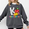 K Is For Kindergarten Teacher Pencil Apple Back To School Comfort Colors Sweatshirt Pepper K Is For Kindergarten Teacher Pencil Apple Back To School Comfort Colors Sweatshirt Pepper