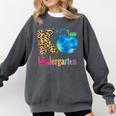 K Is For Kindergarten Teacher Tie Dye Back To School Kinder For Men Women Girls Kids Comfort Colors Sweatshirt Pepper