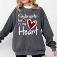 Kindergarten Has My Heart Buffalo Print Teacher Valentine Comfort Colors Sweatshirt Pepper Kindergarten Has My Heart Buffalo Print Teacher Valentine Comfort Colors Sweatshirt Pepper