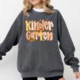 Kindergarten Teacher Fall Pumpkin Autumn Cute Comfort Colors Sweatshirt Pepper