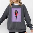 La Maestra Mexican Bingo Card Teacher Lottery Card Comfort Colors Sweatshirt Pepper