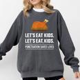 Let's Eat Kids Grammar For Thanksgiving Teacher Comfort Colors Sweatshirt Pepper Let's Eat Kids Grammar For Thanksgiving Teacher Comfort Colors Sweatshirt Pepper