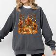 Librarian Turkey Reading Book Fall Thanksgiving Teacher Comfort Colors Sweatshirt Pepper Librarian Turkey Reading Book Fall Thanksgiving Teacher Comfort Colors Sweatshirt Pepper