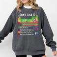 Can I Lick It Periodic Table Chart Science Teacher Cool Meme Comfort Colors Sweatshirt Pepper Can I Lick It Periodic Table Chart Science Teacher Cool Meme Comfort Colors Sweatshirt Pepper