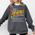 Can I Lick It Periodic Table Chemistry Teachers Comfort Colors Sweatshirt Pepper