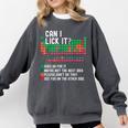 Can I Lick It Periodic Table Science Teacher Chemistry Comfort Colors Sweatshirt Pepper