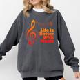 Life Is Better With Music Theory Musician Teacher Notes Clef Comfort Colors Sweatshirt Pepper Life Is Better With Music Theory Musician Teacher Notes Clef Comfort Colors Sweatshirt Pepper