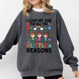Love Job For Little Reasons Daycare Teacher Graphic Comfort Colors Sweatshirt Pepper