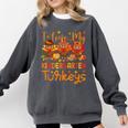 I Love My Kindergarten Turkeys Thanksgiving Teacher Students Comfort Colors Sweatshirt Pepper