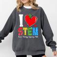 I Love STEM Student Teacher 1st Day Of School Back To School Comfort Colors Sweatshirt Pepper I Love STEM Student Teacher 1st Day Of School Back To School Comfort Colors Sweatshirt Pepper