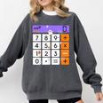 Math Teacher Halloween Costume Calculator Math Pun Comfort Colors Sweatshirt Pepper