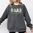 Music Teacher Christmas Holiday Wnter Music Instructor Comfort Colors Sweatshirt Pepper