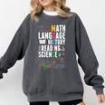 Music Teacher Music Math Language History Reading Science Comfort Colors Sweatshirt Pepper