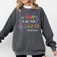 Music Teacher So Happy To See Your Face Back To School Comfort Colors Sweatshirt Pepper Music Teacher So Happy To See Your Face Back To School Comfort Colors Sweatshirt Pepper