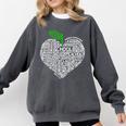 NC Red For Ed North Carolina Proud Teacher Apple T-Shirt Comfort Colors Sweatshirt Pepper