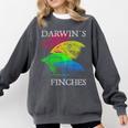 Nerdy Darwin's Finches Evolution Science Biology Teacher Comfort Colors Sweatshirt Pepper