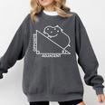 Nerdy Hippotenuse Hypotenuse Hippopotamus Math Teacher Comfort Colors Sweatshirt Pepper