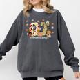 Occupational Therapy Fall Autumn Pumpkin Flower OTA Teacher Comfort Colors Sweatshirt Pepper