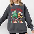 One Merry Teacher Groovy Christmas Tree Pjs Xmas Teacher Comfort Colors Sweatshirt Pepper One Merry Teacher Groovy Christmas Tree Pjs Xmas Teacher Comfort Colors Sweatshirt Pepper