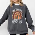 One Thankful Math Teacher Leopard Rainbow Thanksgiving Comfort Colors Sweatshirt Pepper One Thankful Math Teacher Leopard Rainbow Thanksgiving Comfort Colors Sweatshirt Pepper