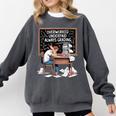 Overworked Underpaid Always Grading Teacher Comfort Colors Sweatshirt Pepper