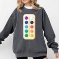 Paint Palette ArtSet Halloween Costume For Teachers Students For Men Women Kids Comfort Colors Sweatshirt Pepper