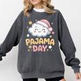 Pajama Day School Spirit Week Fun Cloud Teacher Comfort Colors Sweatshirt Pepper