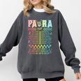 Para Tour Paraprofessional Squad Rock Teacher Back To School Comfort Colors Sweatshirt Pepper Para Tour Paraprofessional Squad Rock Teacher Back To School Comfort Colors Sweatshirt Pepper