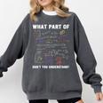What Part Of Don't You Understand Math Teacher Premium Tri-Blend Comfort Colors Sweatshirt Pepper What Part Of Don't You Understand Math Teacher Premium Tri-Blend Comfort Colors Sweatshirt Pepper