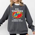 PE Physical Education Teacher Superhero Power School Comfort Colors Sweatshirt Pepper PE Physical Education Teacher Superhero Power School Comfort Colors Sweatshirt Pepper