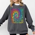 PE Teacher Phys Ed Tie Dye Physical Education Appreciation Comfort Colors Sweatshirt Pepper