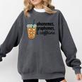 Phonemes Graphemes And Caffeine Coffee Teacher Appreciation Comfort Colors Sweatshirt Pepper