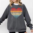 Pianist Retro Sunset Piano Keyboard Player Teacher Comfort Colors Sweatshirt Pepper