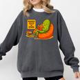 Pickle Reading Books Bookworm Teacher Librarian Kids Retro Comfort Colors Sweatshirt Pepper Pickle Reading Books Bookworm Teacher Librarian Kids Retro Comfort Colors Sweatshirt Pepper