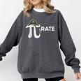 Pirate Pi Math Pie Halloween Costume Teacher Men Women Comfort Colors Sweatshirt Pepper