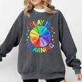 Play Is Learning Teacher Kindergarten For Men Women Kids Comfort Colors Sweatshirt Pepper Play Is Learning Teacher Kindergarten For Men Women Kids Comfort Colors Sweatshirt Pepper