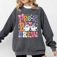 Pre-K Boo Crew Pre-K Teacher Student Kids Halloween Comfort Colors Sweatshirt Pepper