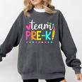 Pre-k Team Pencil Teacher Student Back To School Girls Comfort Colors Sweatshirt Pepper Pre-k Team Pencil Teacher Student Back To School Girls Comfort Colors Sweatshirt Pepper