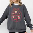 Preschool Pre-K Is My Jam Strawberry Girl Teacher Kids Comfort Colors Sweatshirt Pepper
