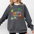 Progress Over Perfection Caterpillar Teacher Back To School Comfort Colors Sweatshirt Pepper Progress Over Perfection Caterpillar Teacher Back To School Comfort Colors Sweatshirt Pepper