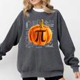 Pumpkin Pie Halloween Thanksgiving Math Teacher Pi Day Comfort Colors Sweatshirt Pepper