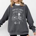 Reading 67 Meme English Teacher 67 Book Lover Humor Comfort Colors Sweatshirt Pepper