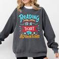 Reading Adventure Library Student Teacher Book Comfort Colors Sweatshirt Pepper
